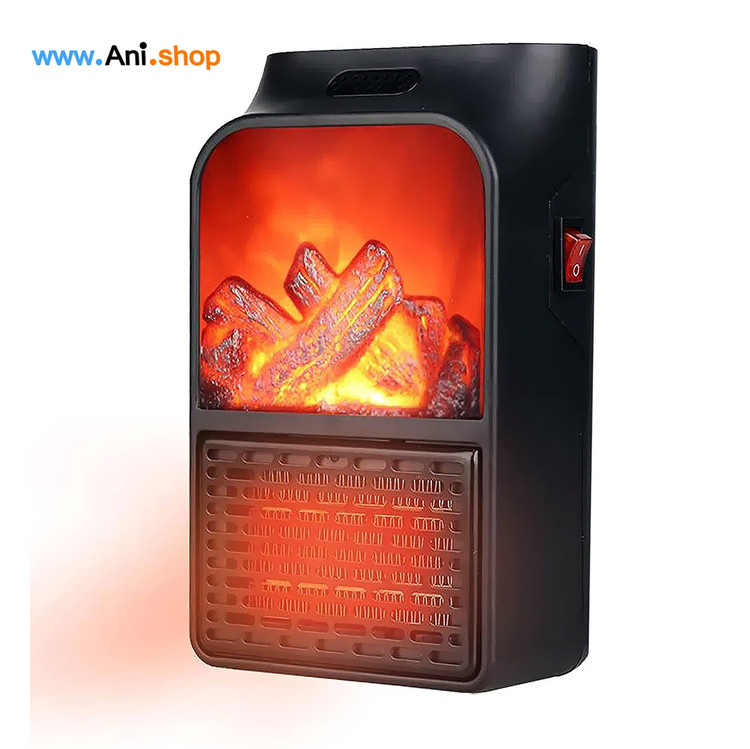 فن هیتر پریزی 1000 وات فلیم طرح شومینه مدل Flam Heater